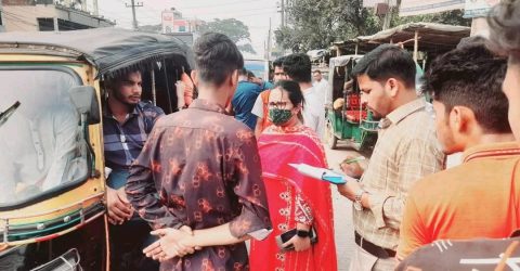 ময়মনসিংহে সিটি কর্পোরেশন এলাকাসহ বিভিন্ন স্থানে পরিবহনে মোবাইল কোর্ট পরিচালিত