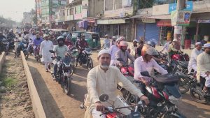 জয়পুরহাটে জামায়াতের গণসংযোগ পক্ষের বিশাল শোডাউন