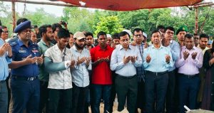 খাগড়াছড়িতে ‘জুলাই শহিদ স্মৃতিস্তম্ভ’-এর ভিত্তিপ্রস্তর স্থাপন করা হয়েছে