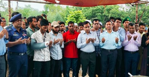 খাগড়াছড়িতে ‘জুলাই শহিদ স্মৃতিস্তম্ভ’-এর ভিত্তিপ্রস্তর স্থাপন করা হয়েছে