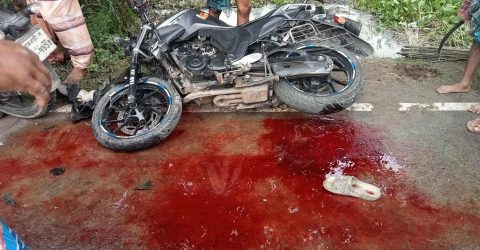 রাজবাড়ীর পাংশায় মোটর সাইকেল দূর্ঘটনায় নিহত ১ এবং আহত ১ জন