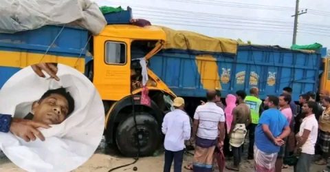 বগুড়ায় থেমে থাকা ট্রাকে ধাক্কা, ঘুমন্ত ড্রাইভারের মর্মান্তিক মৃত্যু