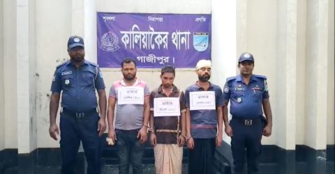 কালিয়াকৈরে ডাকাতির চেষ্টা ব্যর্থ, ৩ ডাকাত আটক