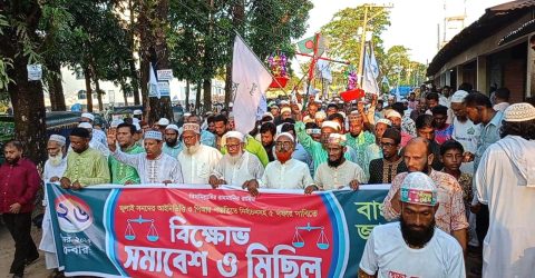 পিআর পদ্ধতিতে নির্বাচনের দাবীতে  দুর্গাপুরে বিক্ষোভ সমাবেশ