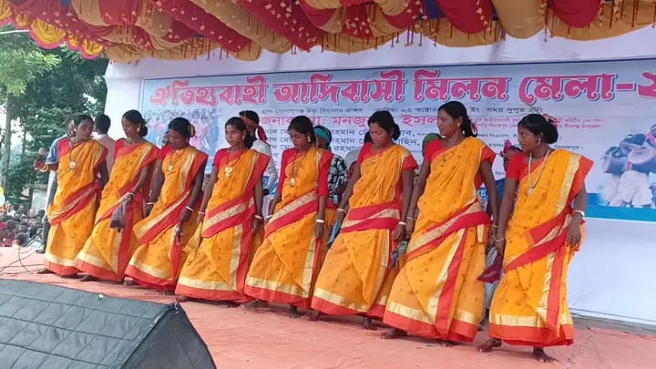 বীরগঞ্জে শতবর্ষের আদিবাসী মিলন মেলা: জীবনসঙ্গীর খোঁজে তরুণ-তরুণীর ভিড়
