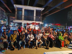 জুরাইনে ফায়ার সার্ভিসের চিত্র ও আগুন প্রদর্শনীতে গণসংযোগ কর্মসূচি