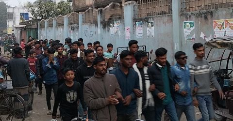 ছাত্রনেতা শাহাবুদ্দিনের নেতৃত্বে সাঘাটা-ফুলছড়ি ০৫ আসনে ধানের শীষের পক্ষে মিছিল