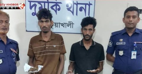 দুমকিতে ইয়াবা ও গাঁজাসহ দুই যুবক আটক