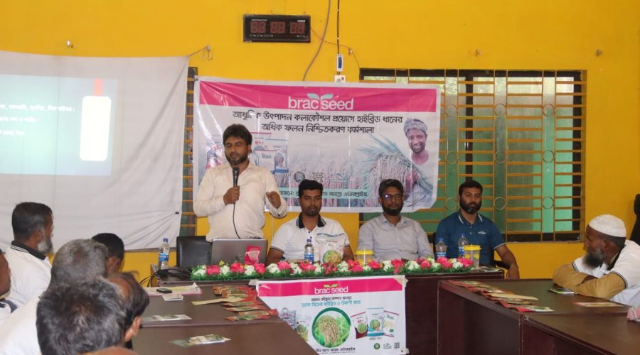 কুড়িগ্রামে হাইব্রিড ধানের ফলন বাড়াতে কৃষক কর্মশালা ও বীজ বিতরণ