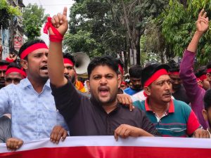 মহান মে দিবসে নির্মাণ শ্রমিকদের সমাবেশ ও র‍্যালি অনুষ্ঠিত