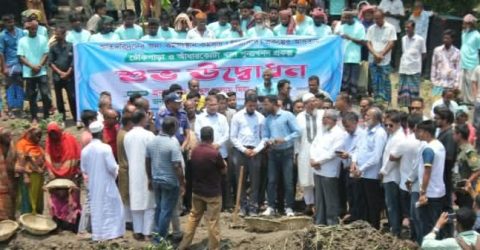 পাংশায় পৃথক দুটি খালের পুনঃখনন কাজের উদ্বোধন