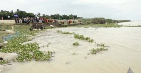 রাজশাহীতে পদ্মার পানি বৃদ্ধি, মৌসুমের সর্বোচ্চ অবস্থানে