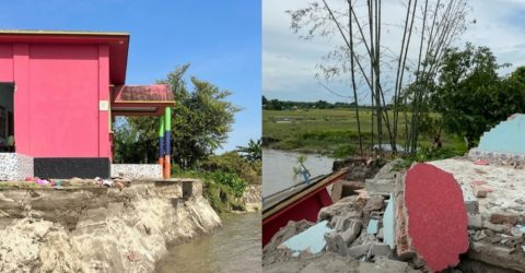 চোখের পলকে’ পদ্মায় বিলীন প্রবাসীর বাড়ি, আতঙ্কে হাজারো মানুষ