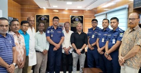 সুনামগঞ্জে পুলিশ সুপারের সঙ্গে হিন্দু বৌদ্ধ খ্রিস্টান কল্যাণ ফ্রন্টের মতবিনিময়