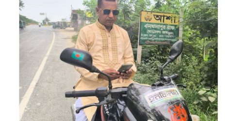 রাজবাড়ীতে থানার সামনে থেকে সাংবাদিকের মোটরসাইকেল চুরি