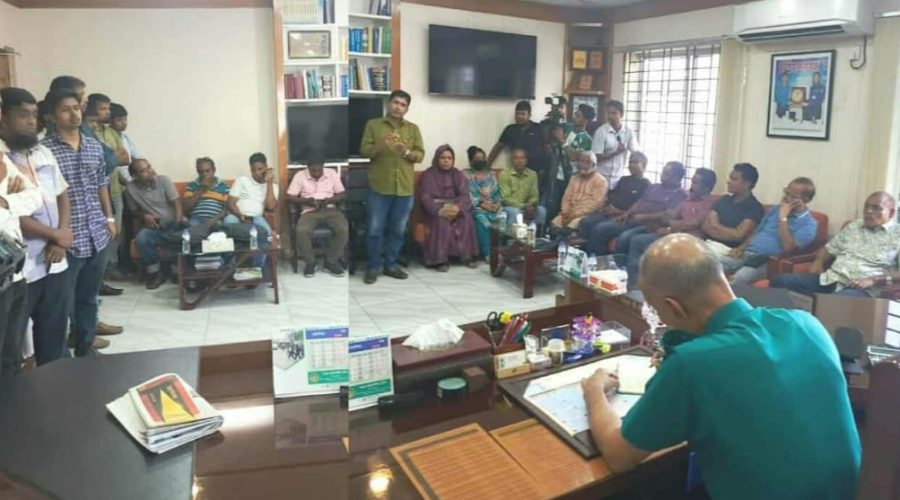 রংপুরে গণমাধ্যমকর্মীদের মিট দ্যা পুলিশ কমিশনার কর্মসূচি পালন 