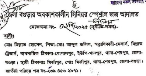বগুড়ায় আফাকু কোল্ড স্টোরেজ লিঃ এর ৩৮ কোটি টাকার খেলাপি ঋণ, পুনঃতফসিলের চক্রান্ত