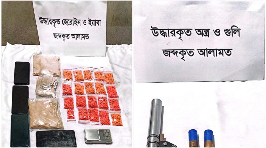 ডেমরায় অস্ত্র ও বিপুল মাদকসহ ২ জন গ্রেপ্তার, যাত্রাবাড়ীতে ছিনতাইকারী আটক