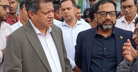 গণপূর্ত মন্ত্রী জাকারিয়া ও প্রতিমন্ত্রী আহম্মদ সোহেলের ঝিলমিল প্রকল্প পরিদর্শন: উন্নয়নের গতি ত্বরান্বিত করার আশ্বাস