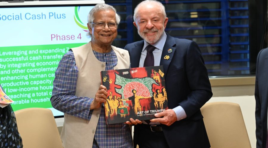 রোমে ব্রাজিলের প্রেসিডেন্ট লুলার সঙ্গে প্রধান উপদেষ্টা ড. ইউনূসের বৈঠক